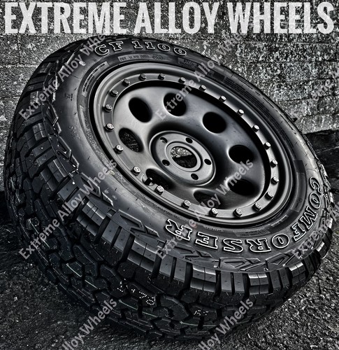 Black steel alloy wheels - steel,